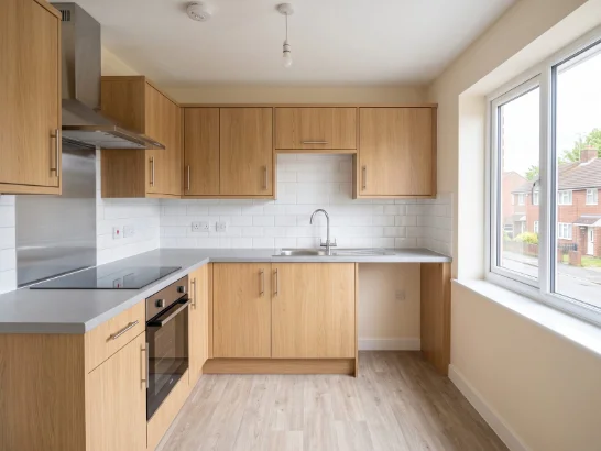 Kitchen after a deep clean