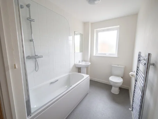 Bathroom after a deep clean