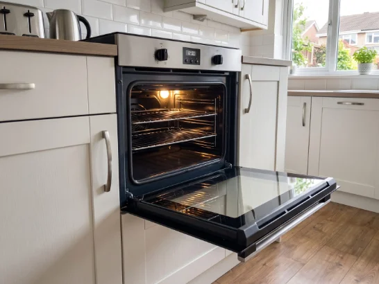 Oven after a professional clean